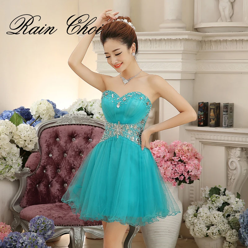 Vestidos de noche 2018 verde tulle formal vestido de fiesta vestidos de bola formal vestido noche corto - AliExpress