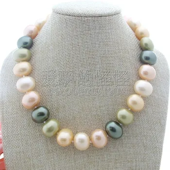 

N022009 17'' 14x19MM Sea Shell Pearl Necklace
