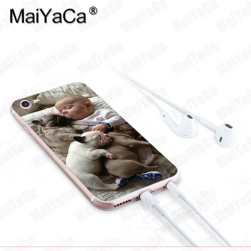 Чехол MaiYaCa для iphone 7 6 X черный прозрачный чехол iPhone 8 6S Plus 5 5S SE 5C XS XR|Чехлы-накладки| |