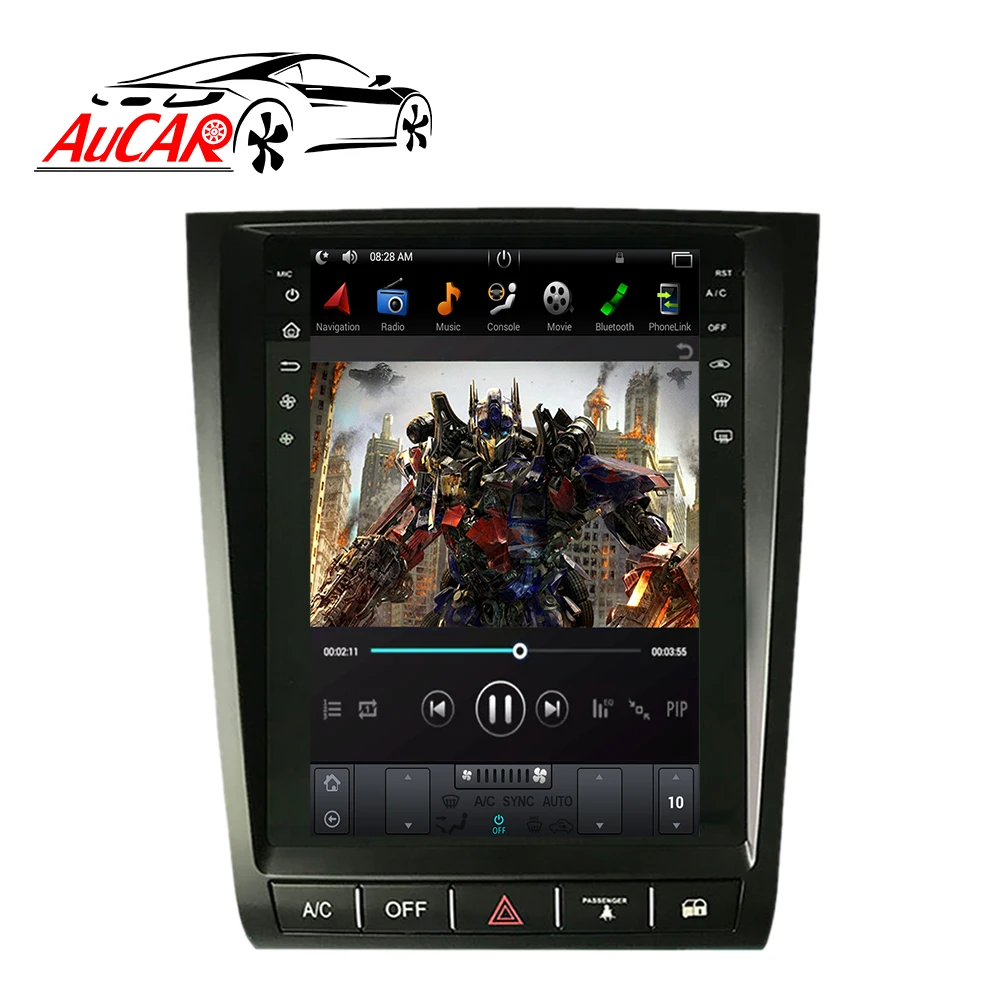 Flash Deal AuCAR 2 din Android 8.1 Tesla Style IPS Screen 12.1‘’ Car radio For Lexus GS300 GS350 GS400 GS430 GS460 1 din cassette player 3