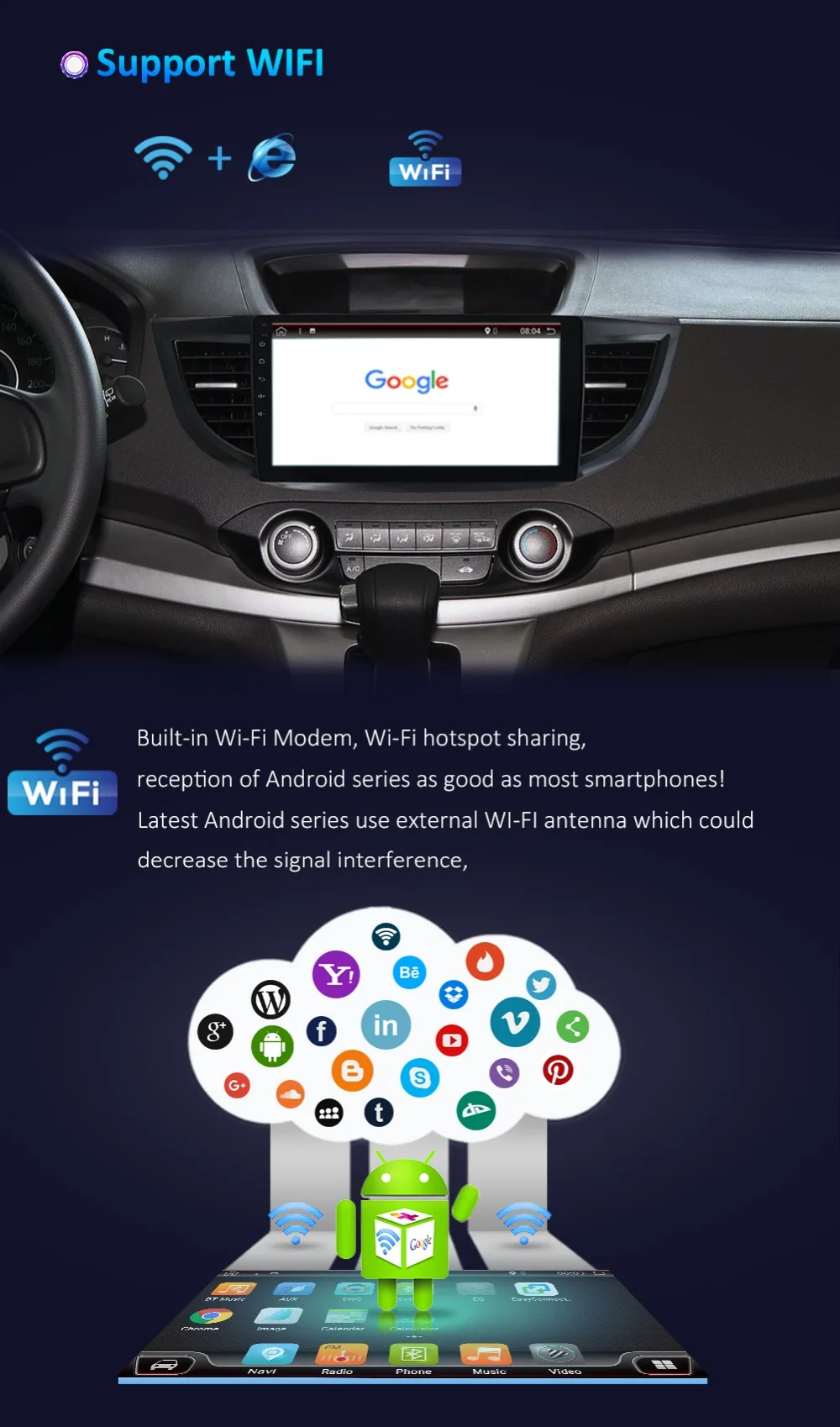 Best car multimedia player Android 9 car dvd gps player for Honda CRV 2012 with car radio video player gps navigation car stereo gps 10