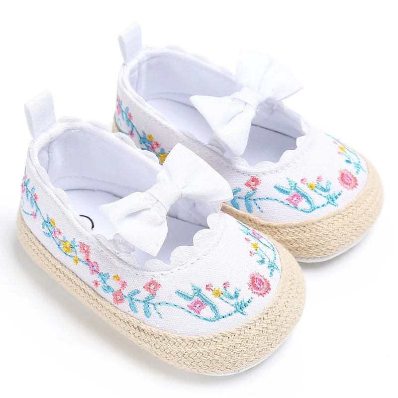 Обувь для новорожденных девочек принцесса Милая Мэри Джейн лук первые ходунки детская кроватка Bebe мягкая подошва противоскользящая детская обувь Белый