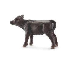 7.5cm Angus Black Baby Cow Ox Bull Models PVC Animal Model Display Decorations Toys Gifts