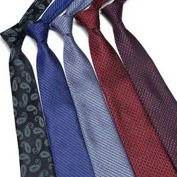 Новая мода Тонкий Мужские галстуки 100% шелковый галстук для Для мужчин повседневные галстук с узором "огурцы" для человека деловая Corbatas