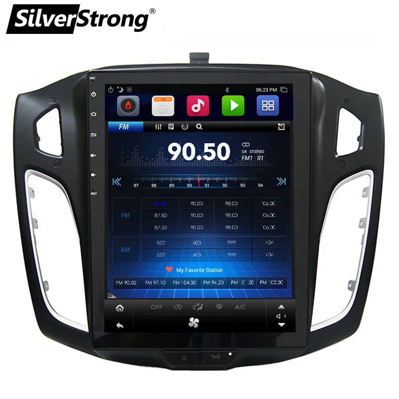 SilverStrong 10 4 дюймов Tesla стиль Android7.1 Автомобильный gps радио для FORD FOCUS3 2012 2015 wifi Navi OBD
