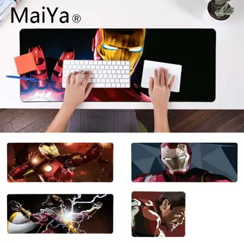 

MaiYa Non Slip PC iron man marvel cool hero mouse pad gamer play mats Gamer Speed Mice Retail Small Rubber Mousepad