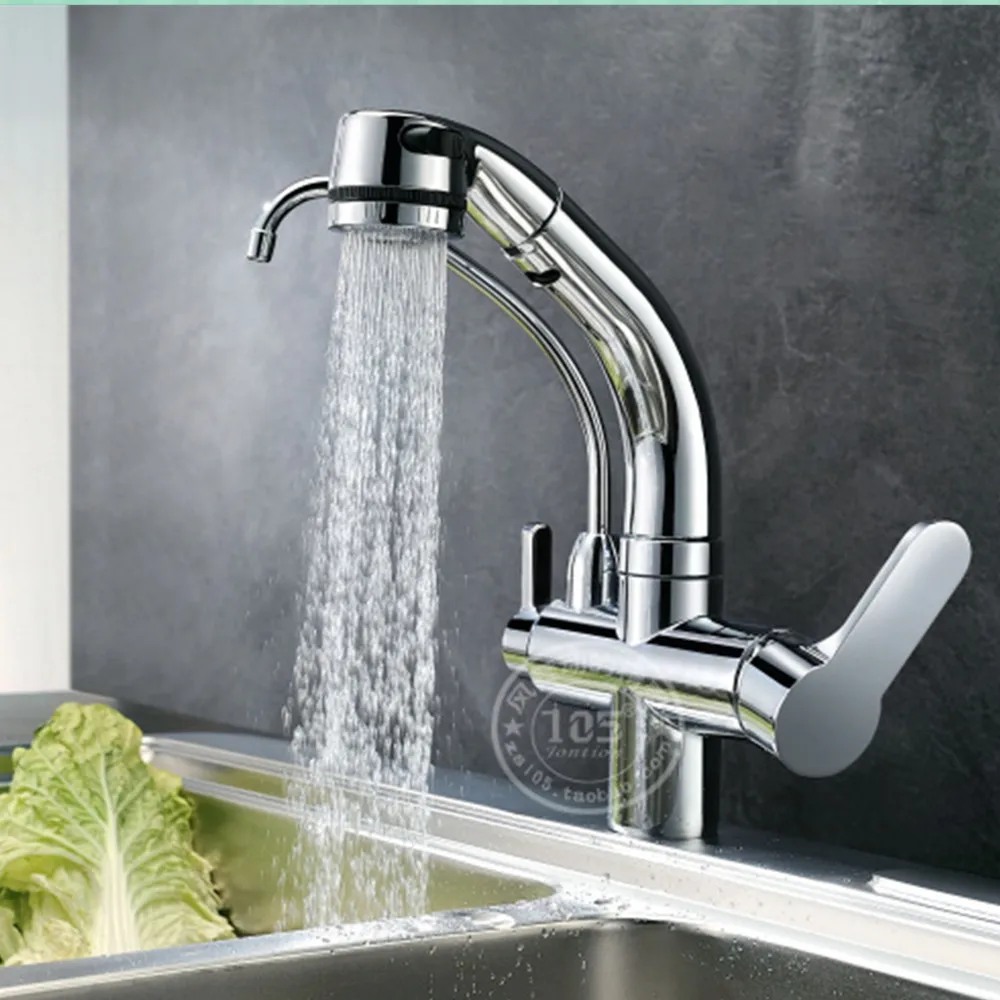 

Double out faucet water purifier