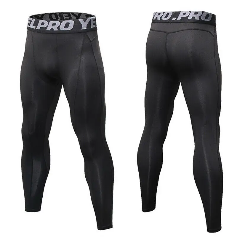 Hirigin Herren Athletisch Gym Lange Hosen Kompression Läuft Workout Unter Strumpfhosen Basis Schicht