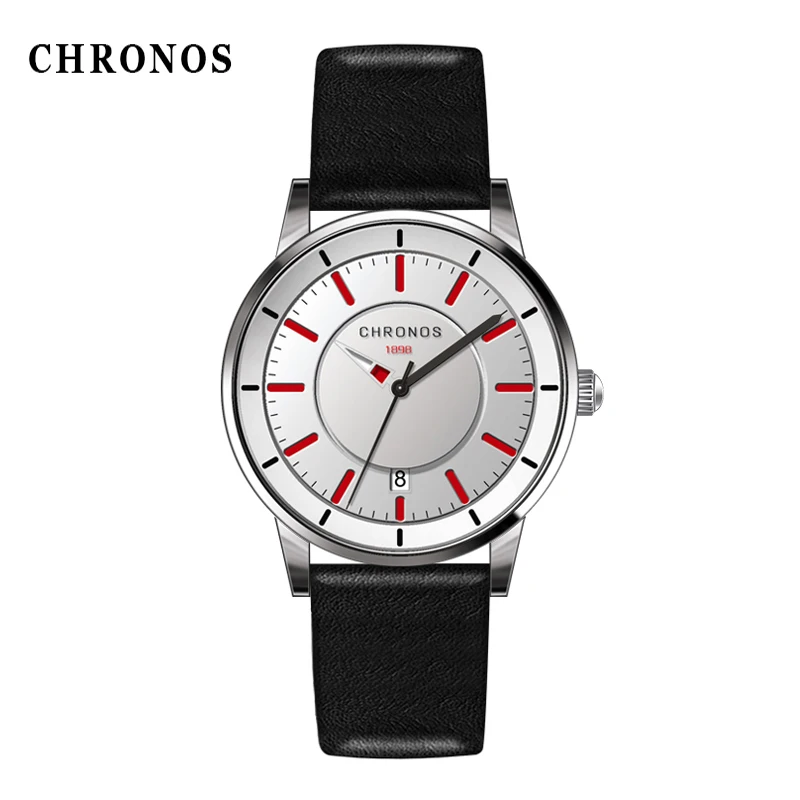 

2018 Fashion Wristwatches GOLDENHOUR Brand Luxury Men Date Display Leather Creative Quartz Watches Mens Relogio Masculino