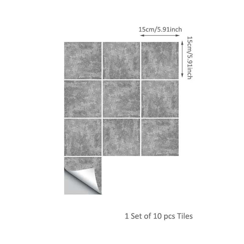 10 шт./компл. Ретро Водонепроницаемый Плитки Стикеры s Ванная комната Кухня самоклеящиеся ПВХ стены Стикеры DIY домашний декор искусство пол наклейки на стены