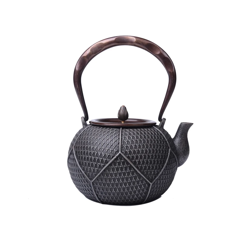 

1.2L Chinese Tea Teapot Handmade Health Iron Teapot China Green Puer Tea Kettle Drink Water Kettle Wine Pot Durable Tea Pot
