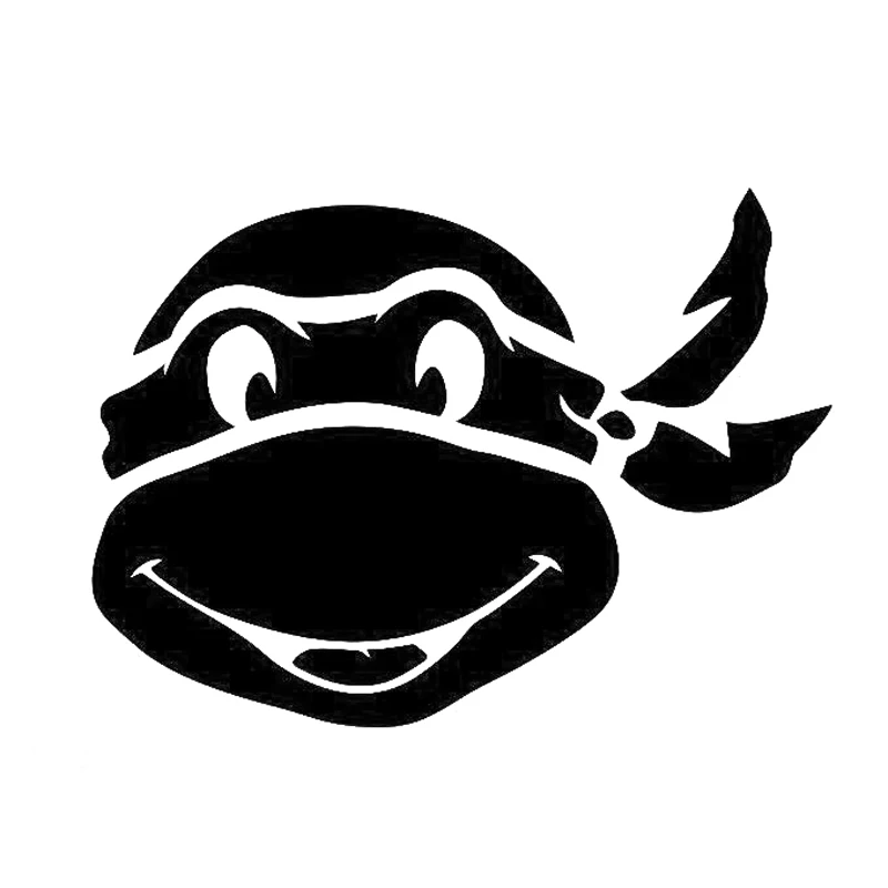 

18cm*13.1cm Ninja Turtles Fashion Decor Stickers Decals Vinyl Car Styling Black/Silver S3-6954