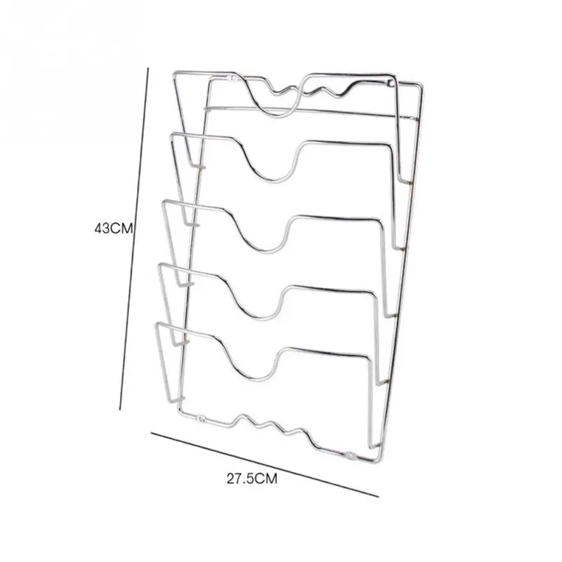 Многофункциональный настенный Железный проволочный многослойный стеллаж для хранения кухонных принадлежностей Чехлы для кастрюль инструменты металлическая сковорода крышка Держатель