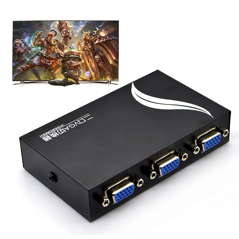 

15HDF 2-Port 2 IN 1 OUT Switcher Selector Box Two Way VGA Video Switch for PC Laptop Desktop Monitor TV