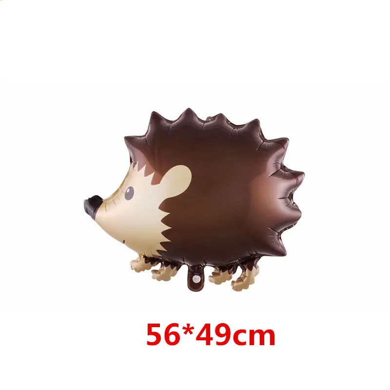 hedgehog 10 шт Большой воздушные шарики в виде животных из енота, лисы обезьяна баллон гелия с днем рождения джунгли вечерние украшения детский душ Decor игрушки - Цвет: hedgehog
