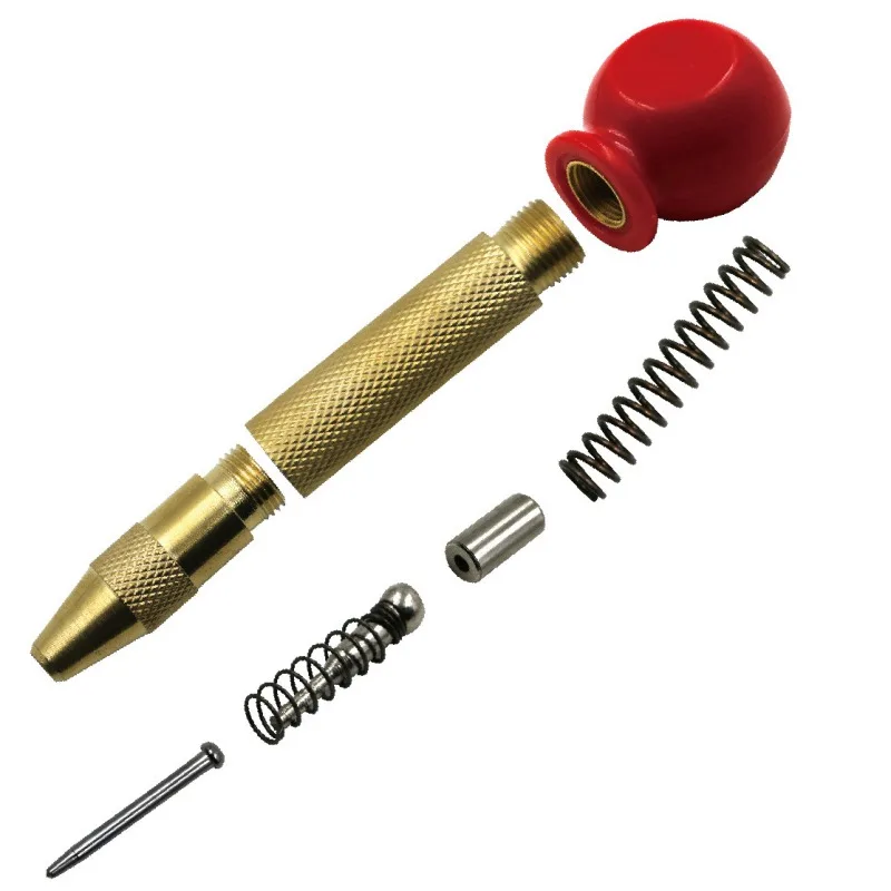  Inch Screwdriver Automatic Center Pin Punch Spring Loaded Marking Starting Holes Tools