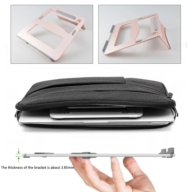 Laptop Stand Aluminum Alloy Notebook Heat Reduction Holder Pad Cooling Cooler Stands Best Sale