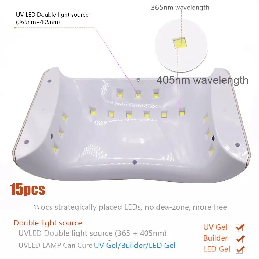 Secadores de Unha pcs luz uvled cura uv Marca : Samvi