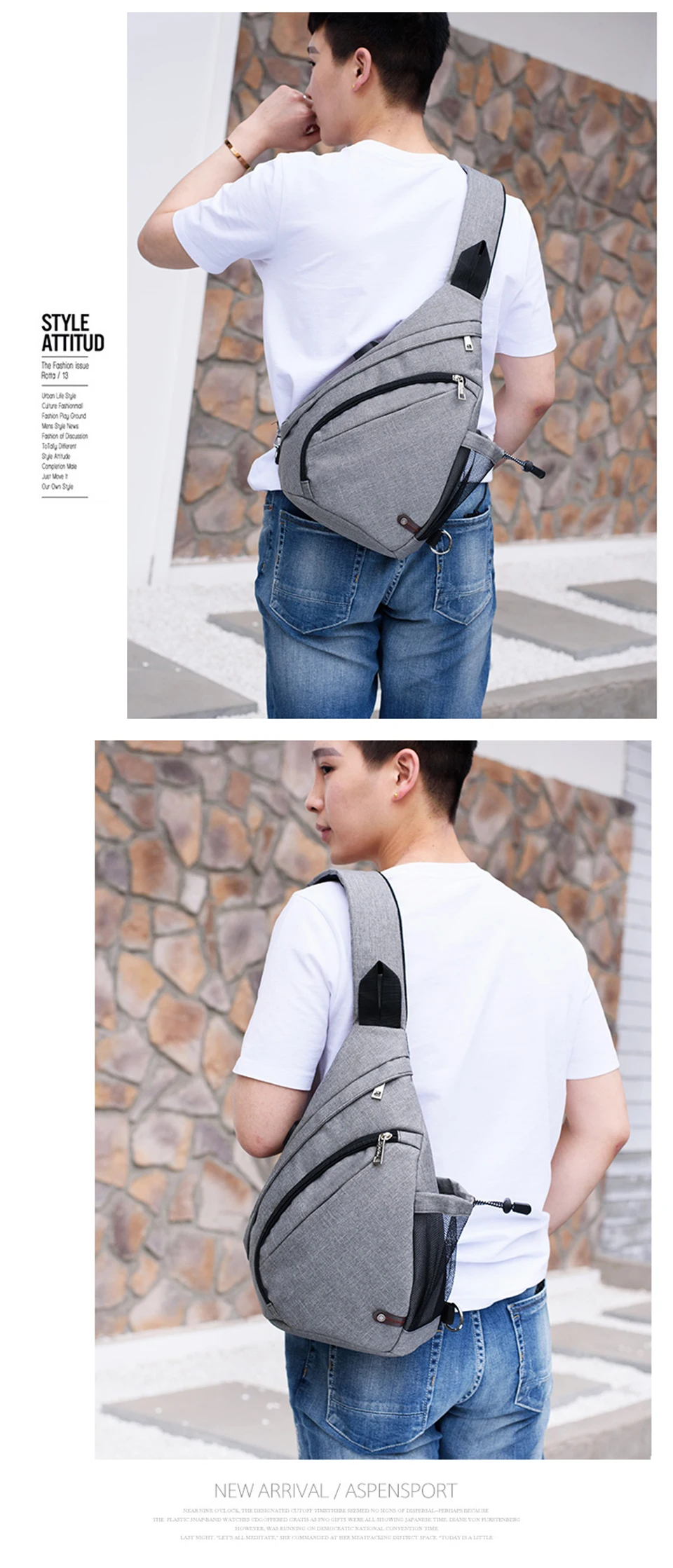 Mens Chest Bag Crossbody Shoulder Bags Women Bagpack Male Messenger Back Packs Cross Body USB Charging Business School Sac Bolsa (19)
