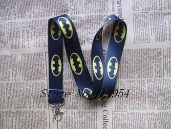 

Free shipping 10 Pcs /Wholesale Superheros Batman Necklace Strap Lanyards Cell Phone PDA Key ID Strap Charms L-6