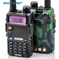 2 шт Baofeng UV-5R Walkie Talkie UV5R CB радиостанции 5 Вт 128CH УКВ Dual Band УФ 5R двухстороннее радио для охоты Любительское радио - изображение