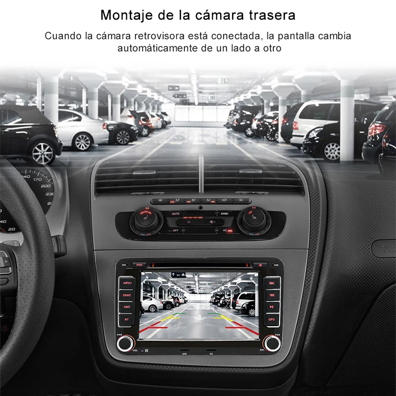 Автомагнитола Junsun 2 din 7 дюймов DVD радио мультимедийный плеер для Seat Altea 2004 2015 Toledo 2009