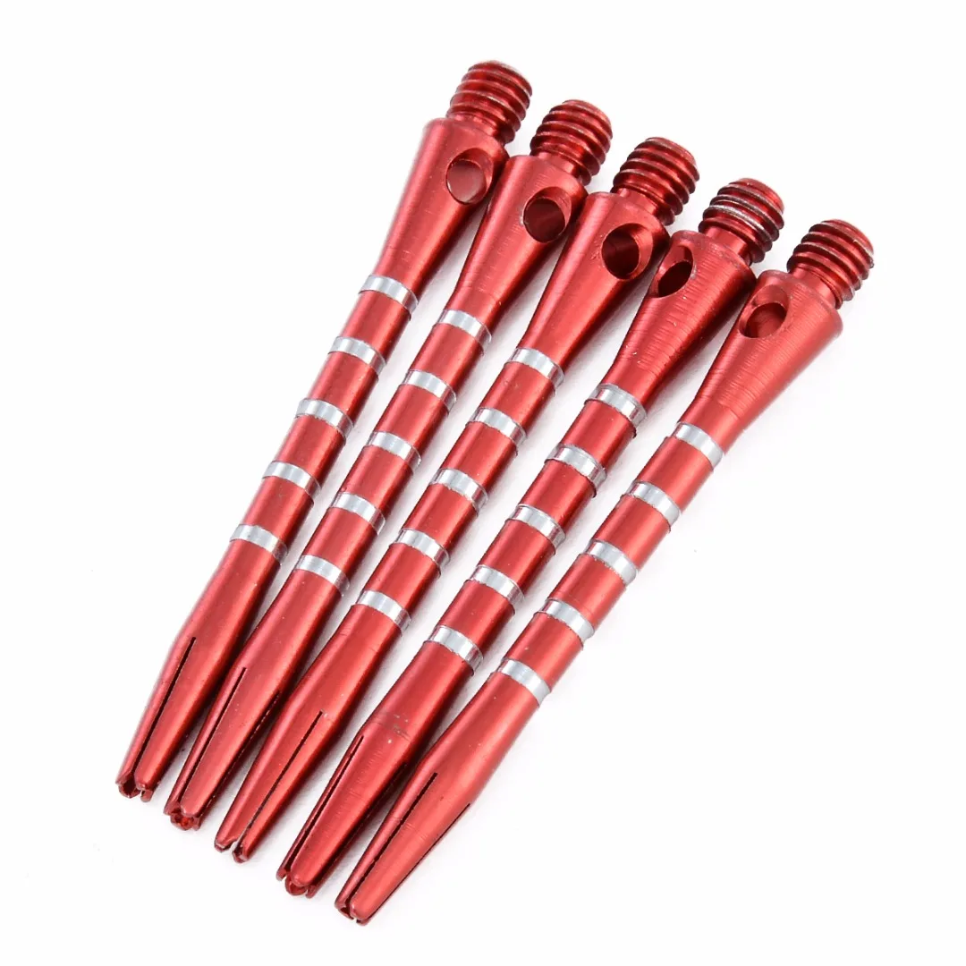 Sports 30Pcs Darts Shafts For Professional Aluminum Colorful 50mm Length Harrows Throwing Toy Darts Shafts