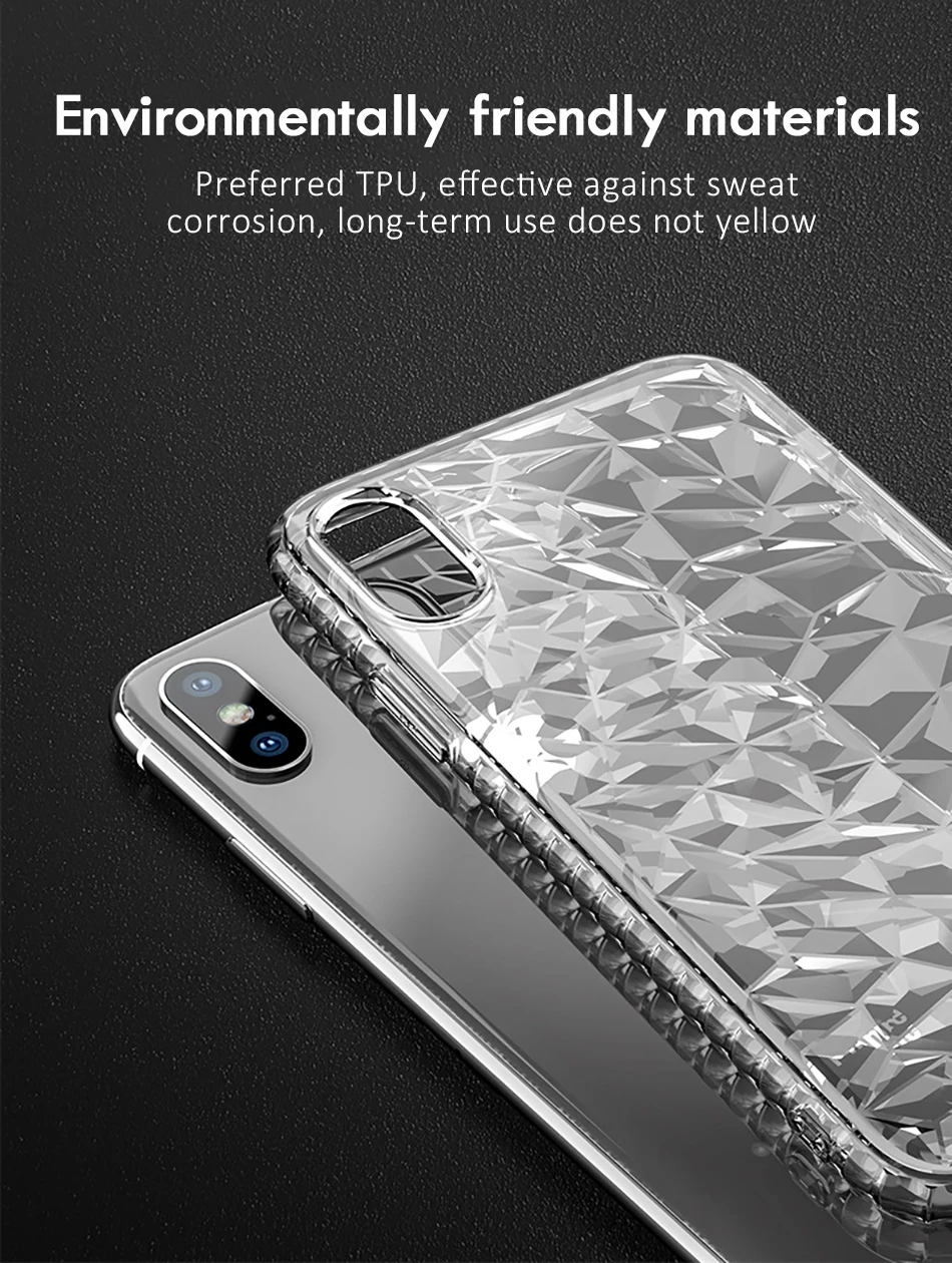 !ACCEZZ Luxury Soft 3D Phone Cases For iPhone X 10 8 7 Plus TPU Anti-Shock Back Transparent Mobile Full Protection Cover Shell (5)