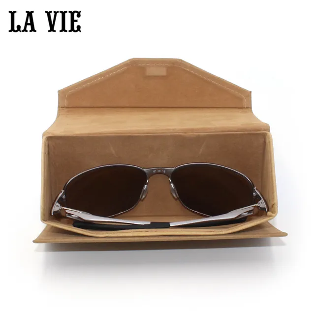 Folding Kraft Paper Glasses Case Lock Sunglasses Eyeglasses