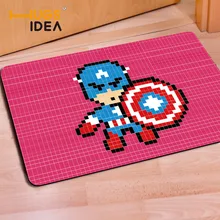 HUGSIDEA розовый принт Капитан Америка Бэтмен Коврик для гостиной Прохладный Добро пожаловать пол кухня входные коврики 40x60 см