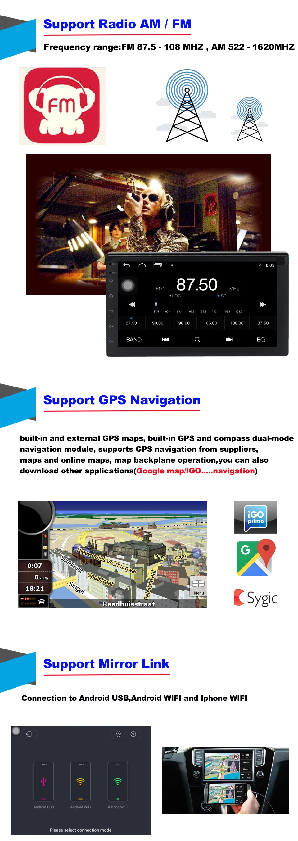 Multimídia para Jeep Estéreo do Carro Gps de Navegação Idoict Android 8.1 Car Dvd Player Compass Patriot 2009 2016 Rádio Wi fi 8 Multimídia da navegação de gps do reprodutor