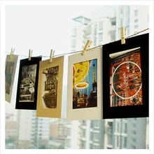 10 шт./лот " креативный DIY картон фоторамка с Зажим для каната настенная декоративная настенная вешалка фоторамка домашний Декор подарок