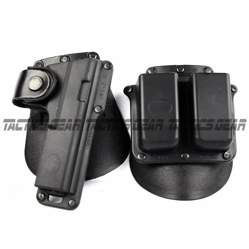 Тактическая кобура для пистолета подходит Glock G17 G22 G23 w/кожаный ремешок удержания