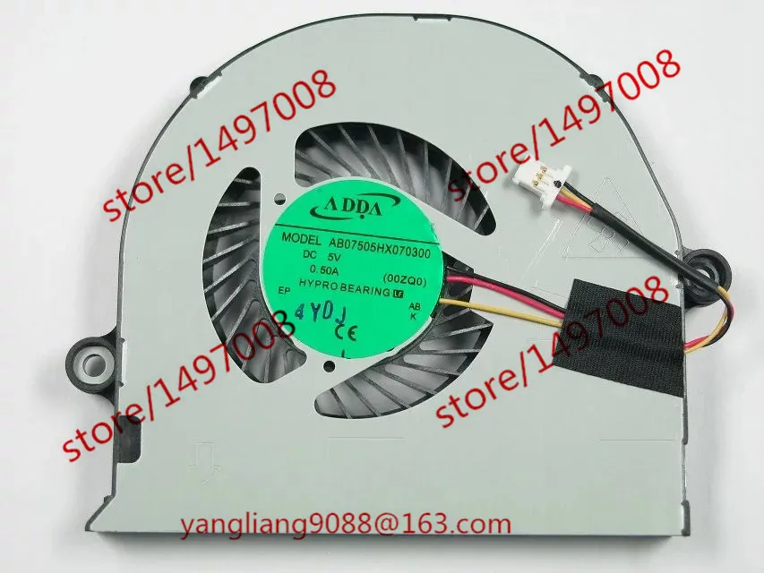 Günstige ADDA AB07505HX070300 DC 5 v 0.50A 3 draht Server Laptop Fan