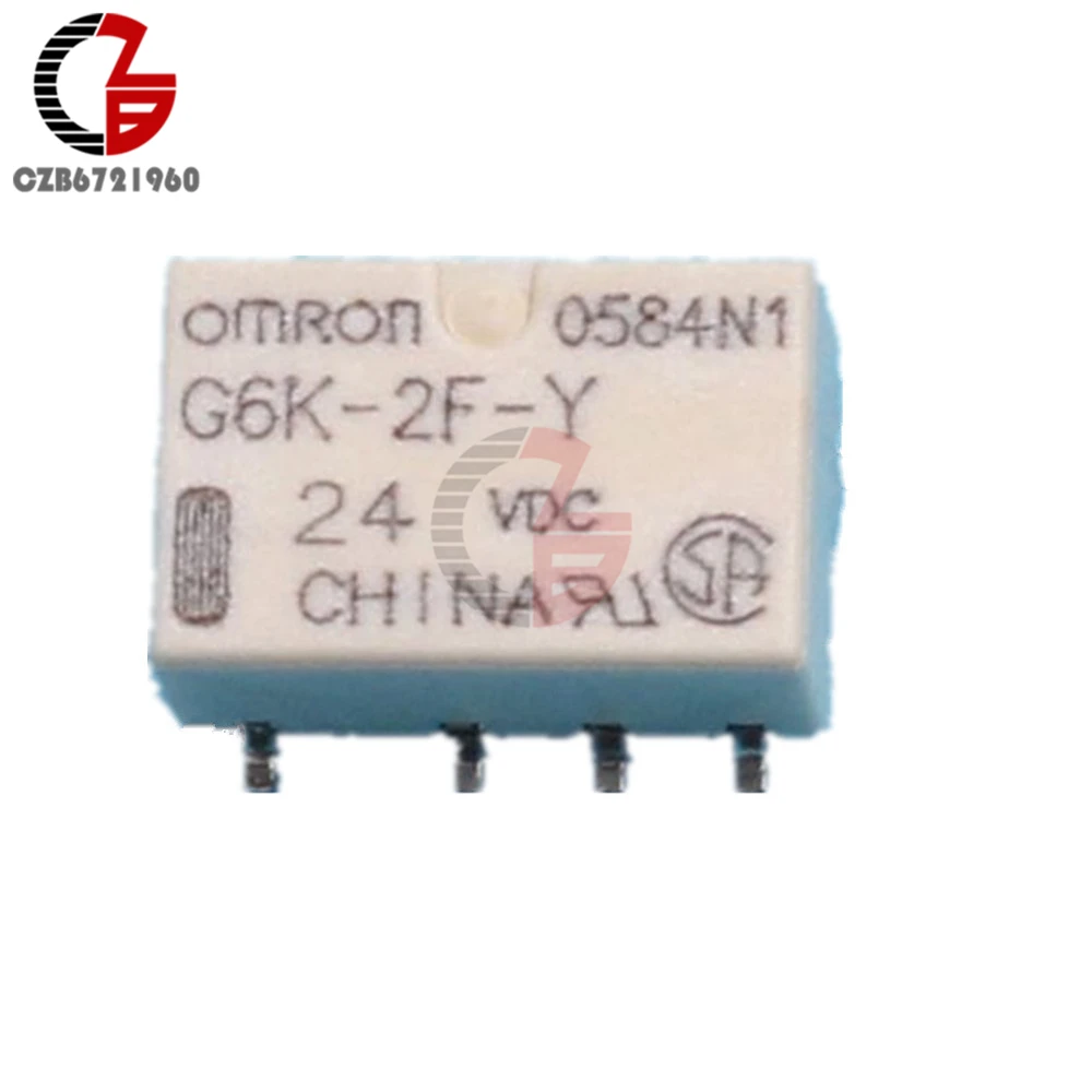 

5PCS SMD G6K-2F-Y-24VDC Signal Relay 8PIN for Omron Relay DC 24V MO