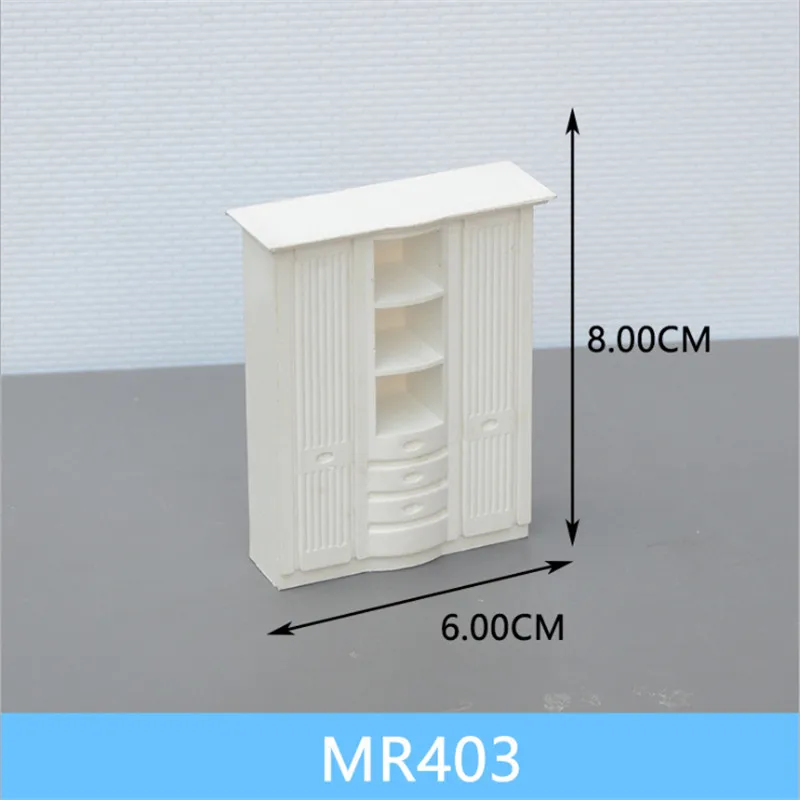 1 шт Масштаб 1:25 пластиковый миниатюрный шкаф и тумбочка мебель для строительства поезда Макет железной дороги декорации аксессуары