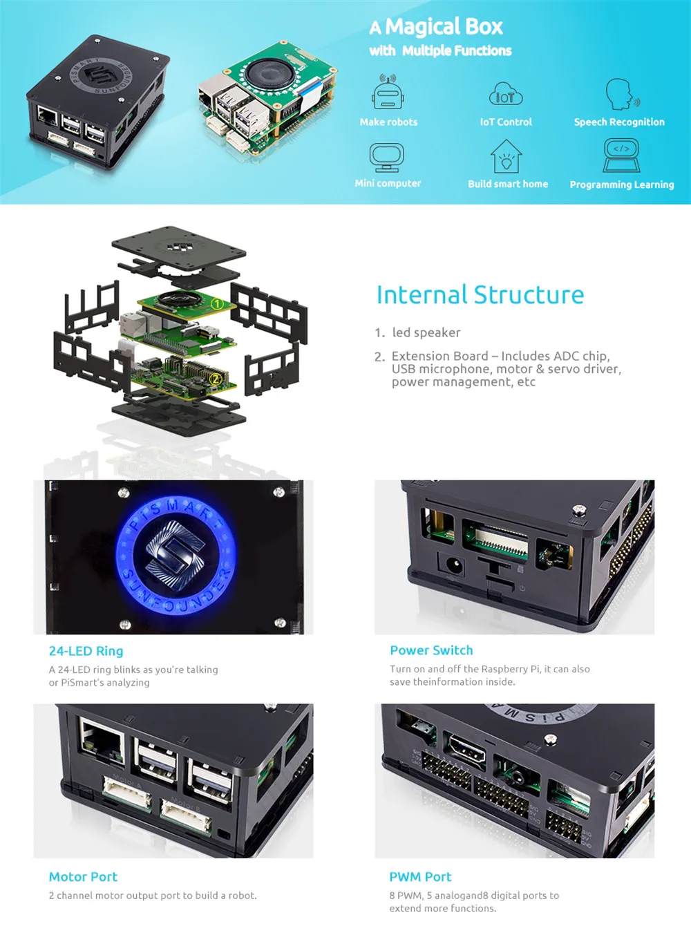Raspberry Pi 3 Robot Kit (8)
