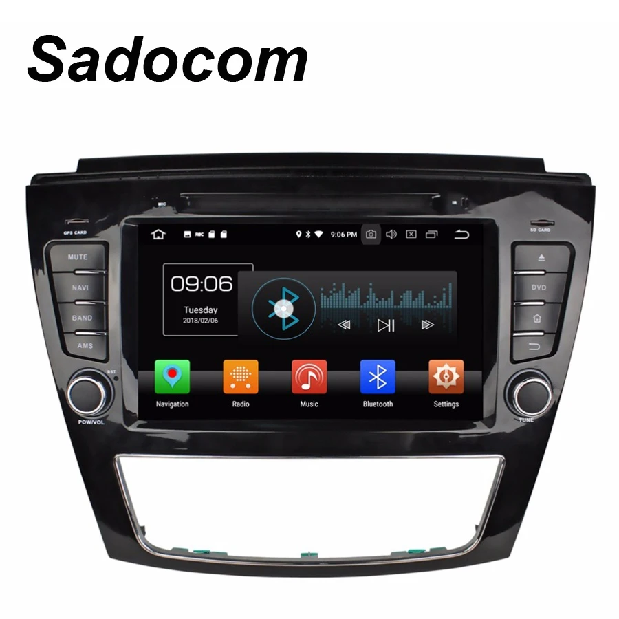 Discount TDA7851 Android 8.0 For JAC S5 4GB + 32G Octa core Car DVD Player GPS Glonass Map RDS Radio wifi 4G Bluetooth hand-free AUX USB 3