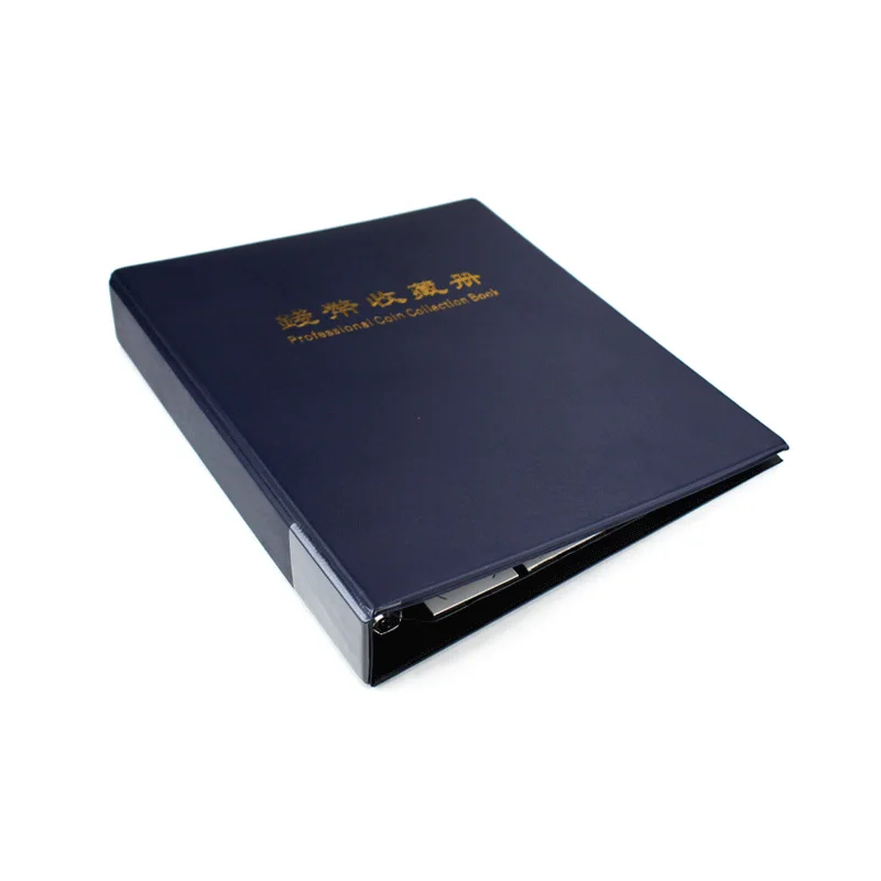 Бумага, карточка, альбом#802327 маленького размера, картонная монетница, альбом размером 24 см* 22 см* 4 см, содержит 40 шт внутренних страниц темно-синего цвета - Цвет: Empty Blue Album