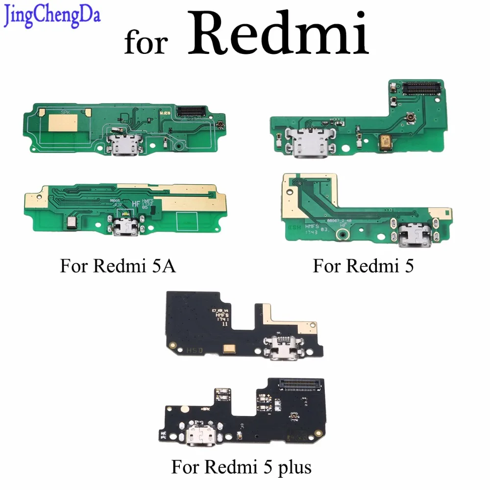 Плата микро-док-станции JCD USB-порт для зарядки гибкий кабель Xiaomi с микрофоном Redmi 5A