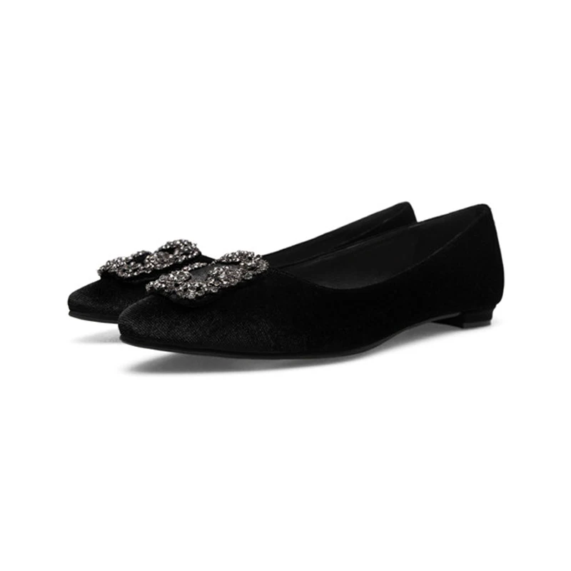 Troupeau Femmes fog Noir light Purple Appartements Blue Printemps Plat Bout Profonde Casual Solide Noir De Nouveau Doratasia Femme Grande Pointu brown rouge 34 apricot Cristal Taille Peu Chaussures 43 jaune 5BFq1tZwx