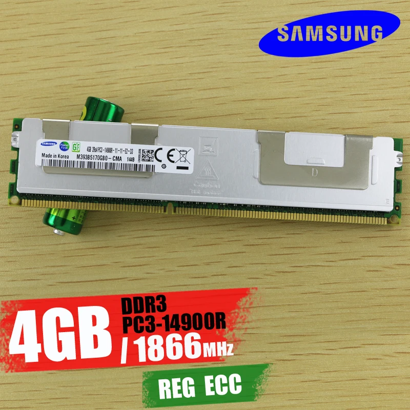 Samsung4GB 8 ГБ 16 ГБ DDR3 PC3 1066 мГц 1333 мГц 1600 мГц 1866 мГц памяти сервера 8 г 16 г 1333 1600 1866 ECC REG 14900 12800 10600 Оперативная память