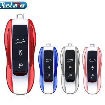 

Car Styling Car Key Shell Case For Porsche Cayenne Boxster 986 987 Panamera Macan TPU Remote Key Wallet Car Accessories