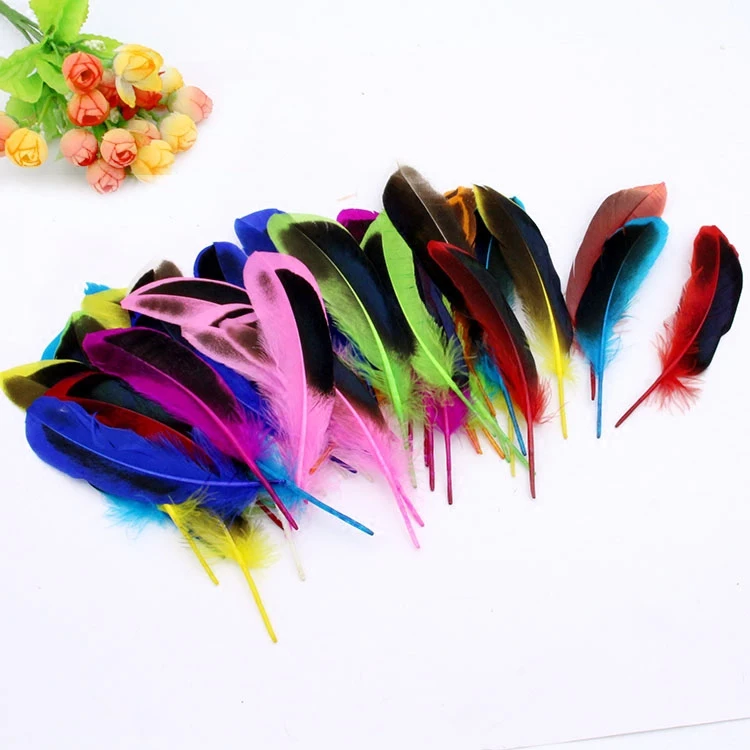 Arts DIY Apparel Sewing Feather Long 8 15CM Natural Dyeing Wild Duck