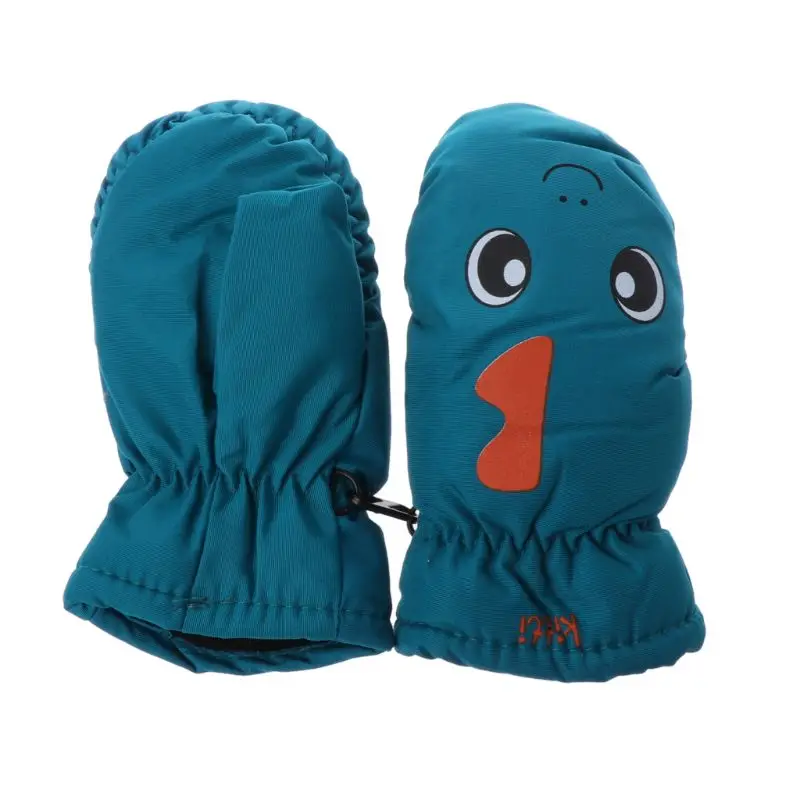 Детская рукавица хорошего качества для детей от 2 до 5 лет, зимние теплые уличные перчатки для мальчиков и девочек водонепроницаемые, ветрозащитные, противоскользящие кожаные