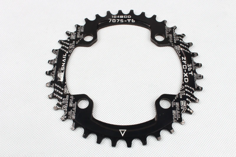 SNAIL 32T 34T 36T 38T Positive and negative tooth single plate mountain bike disc disk MTB bicycle crank sprocket (7)