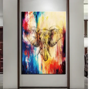 

Home Decor Canvas Painting Animal elephant Wall Art 1 PCS Picture Canvas Prints Modern Wall Pictures for Living Room