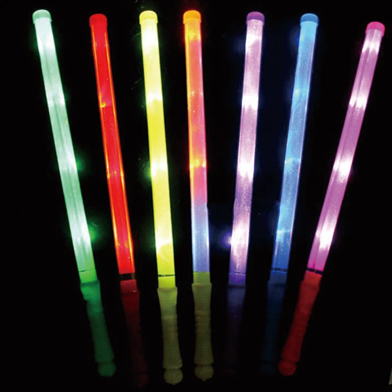 

50pcs/lot party decoration 48cm Led Plastic Stick Flashing Glow Sticks neon sticks For Wedding Party Wholesale party supplies