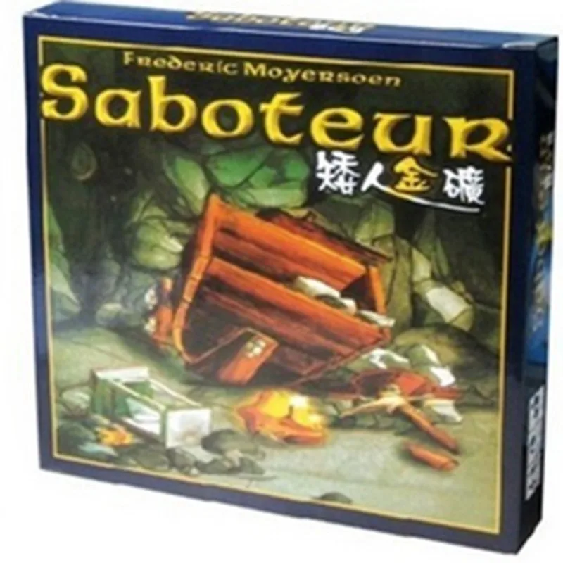 Настольная игра Saboteur 1 + 2 версии/версия Saboteur1 Jeu De забавная настольная игра с английскими инструкциями семейная настольная игра