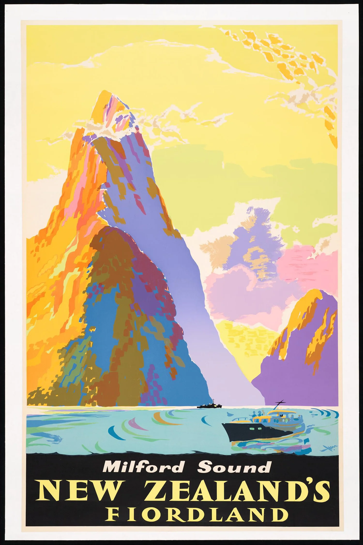 New Zealand NZ Flordland Travel Classic Wall Sticker Canvas Paintings